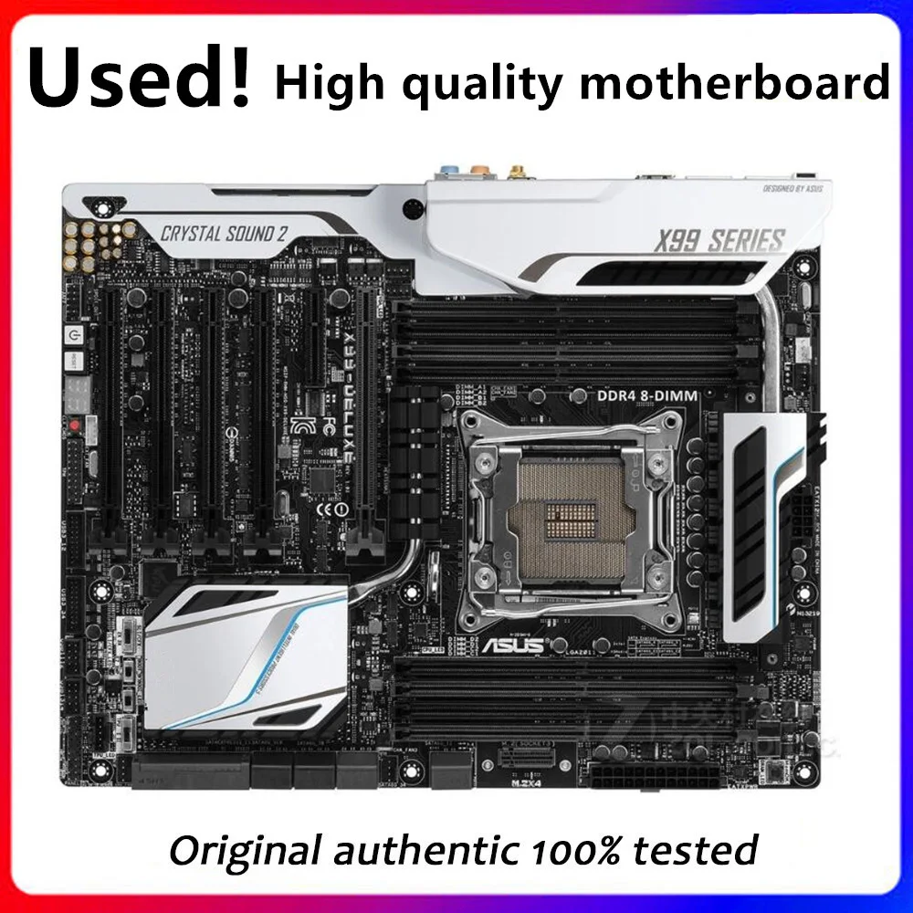 For ASUS X99-DELUXE Used original For Intel X99 Desktop Motherboards Socket LGA 2011 V3 DDR4 X99 Motherboard