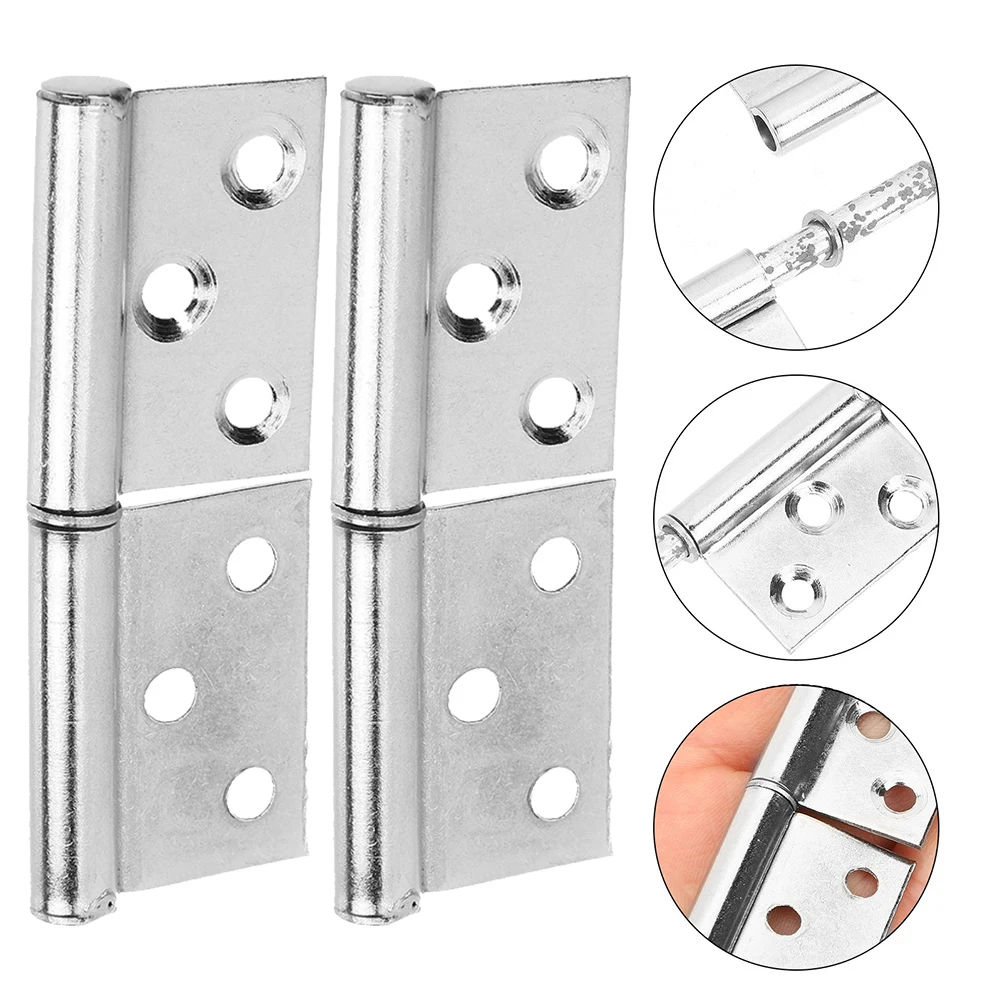

6pcs Stainless Steel Lift Off Heavy Duty Door Window Flag Shaped Durable Easy Install Strong Garage Hinges Outdoor Hinges For
