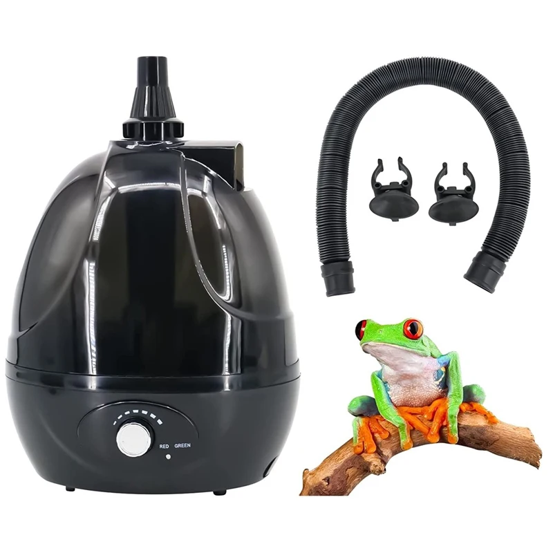 

Reptile Fogger Mister Tank Humidifiers Adjustable for Reptiles Lizard Tortoise Herps Terrarium with Extendable Hose Pet Supplies