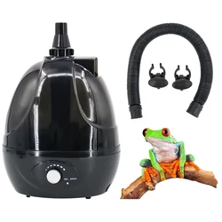 Reptile Fogger Mister Tank Humidifiers Adjustable for Reptiles Lizard Tortoise Herps Terrarium with Extendable Hose Pet Supplies