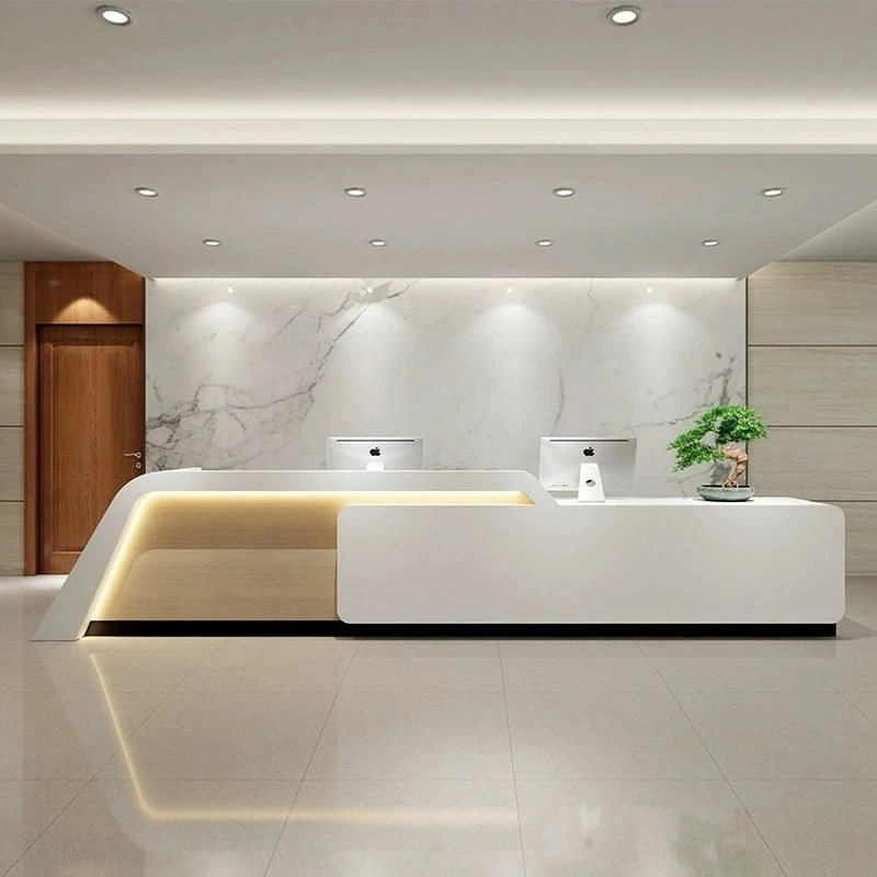 Company Painting Front Desk Reception Desk Training Institution Clothing Store Dental Clinic Dental