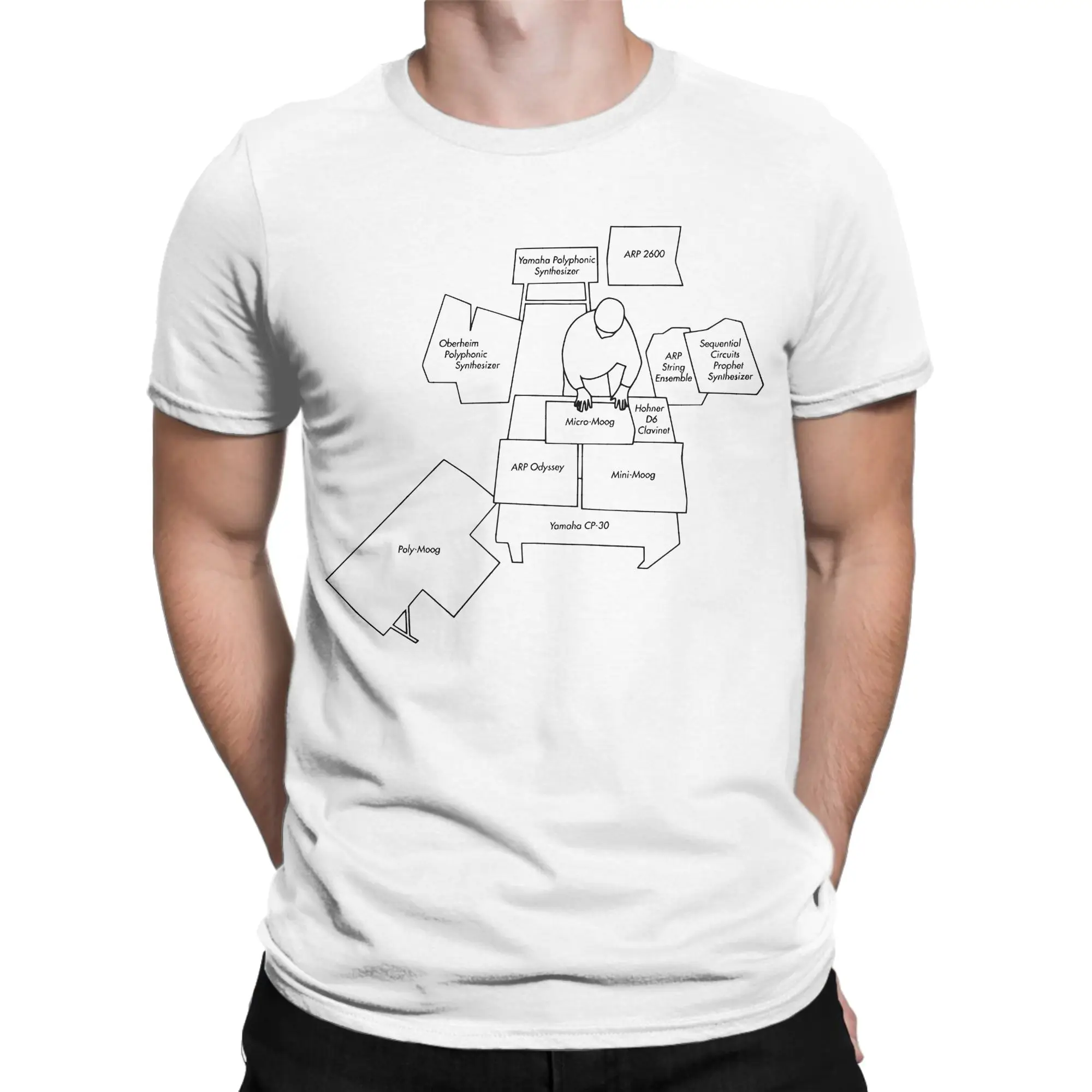 Herbie'S Cockpit   T Shirt Summer Herbie Hancock Cotton T Shirts For Men's Leisure Casual Tee Shirt Short Sleeve Y2K Basic Tops