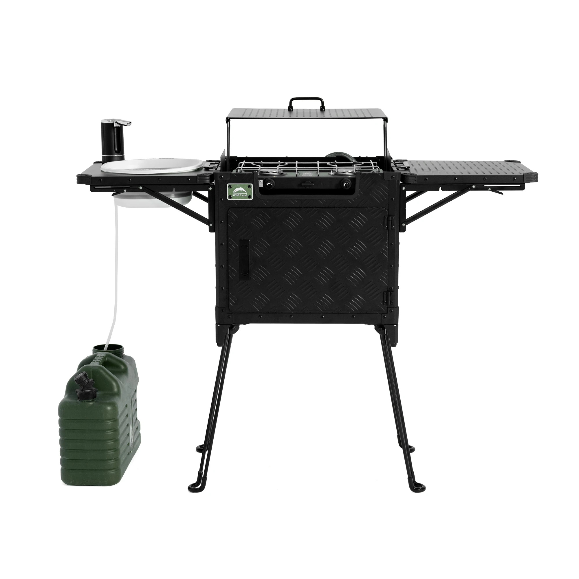 

Innovative Camping Kitchen Station with Double Stove Compact & Easy Setup Design