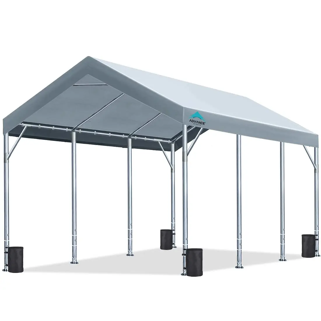 12x20 ft Heavy Duty Carport Portable Car Canopy Garage Tent Boat Shelter Adjustable Height 9.5-11 ft, Customized