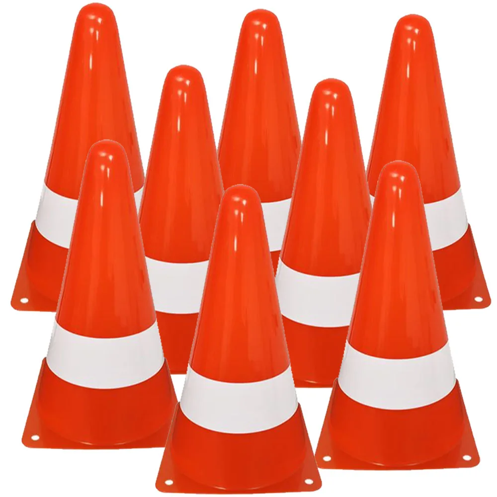 9inch Construction Birthday Party Traffic Cones 6/12/24pcs Plastic Traffic Cones Roadblock Cones Construction Truck Party Favors