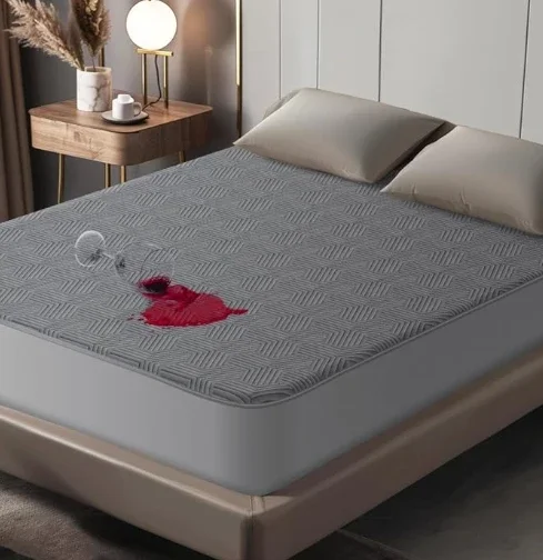 Waterproof 3D Air Mattress Topper Breathable Ultra Soft Cooling Mattress Protector Deep Pocket Mattress Cover
