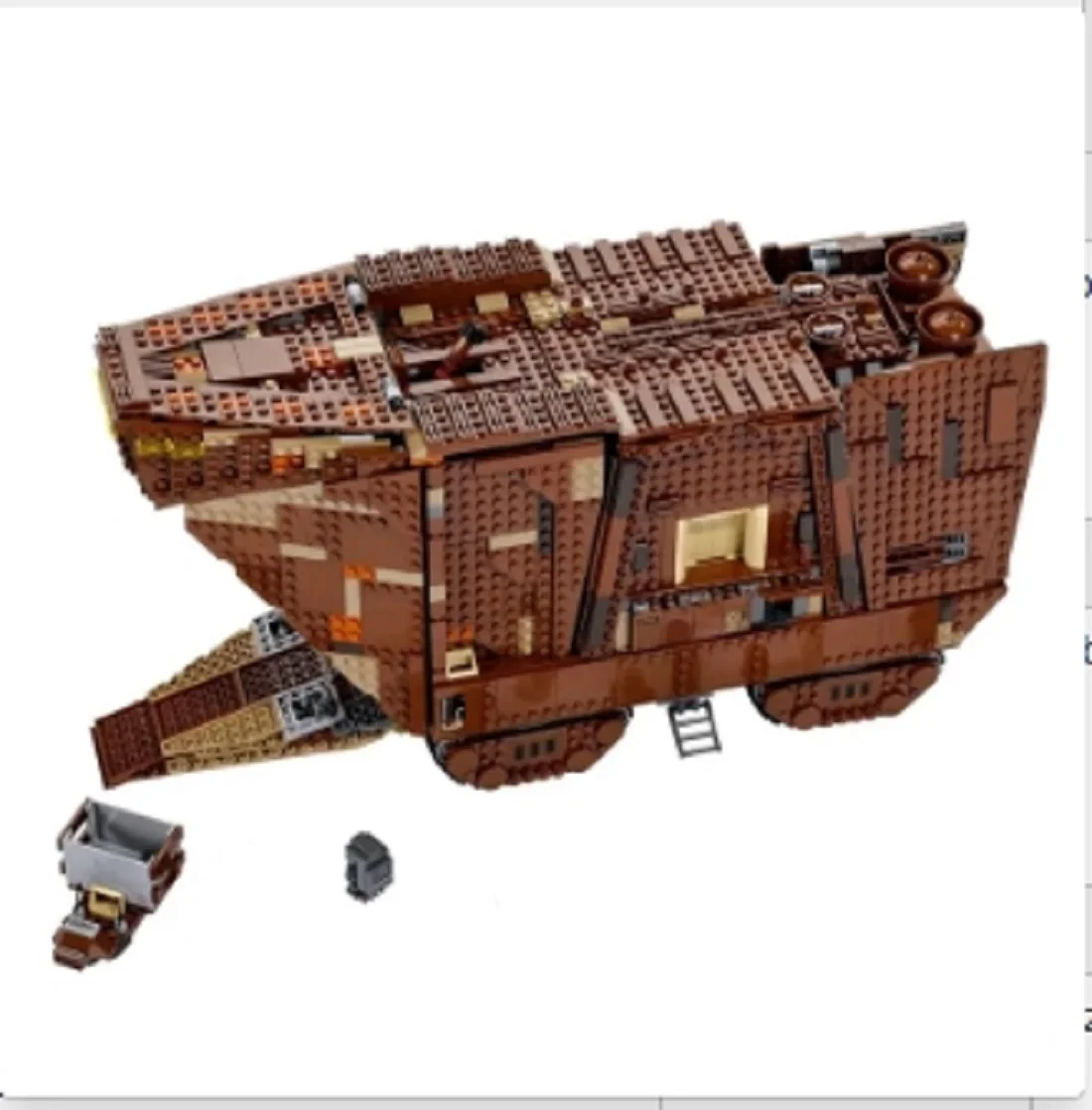 IN STOCK MOC 75059 3296pcs Sandcrawler Building Blocks Model Bricks Construction Toy for Adults Kids Birthday Christmas Gift