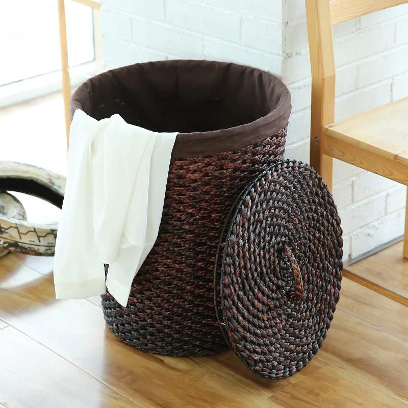 Dirty clothes basket rattan woven dirty clothes storage basket large laundry basket household dirty clothes basket toy storage b