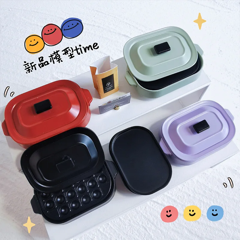 1:12 シミュレートされた北欧風ミニマルチパン調理鍋ドールハウスアクセサリーミニチュアモデルおもちゃマイクロシーンプレイハウスデコレーション