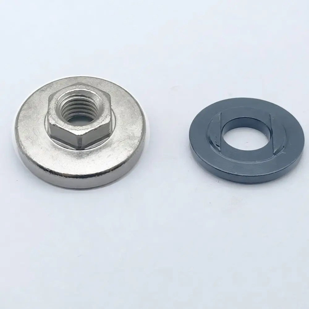Iron Flange Nut Pressure Plate Accessory For Angle Grinder 125 150 Series Durable Locking Fastener Power Tool Spare Component