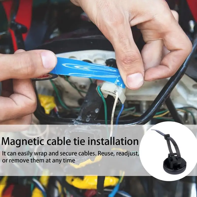 Cable Zip Tie Holder Cable Management Zip Tie Mount Multipurpose Storage Organizer Bracket For Studying Working Basement Garage