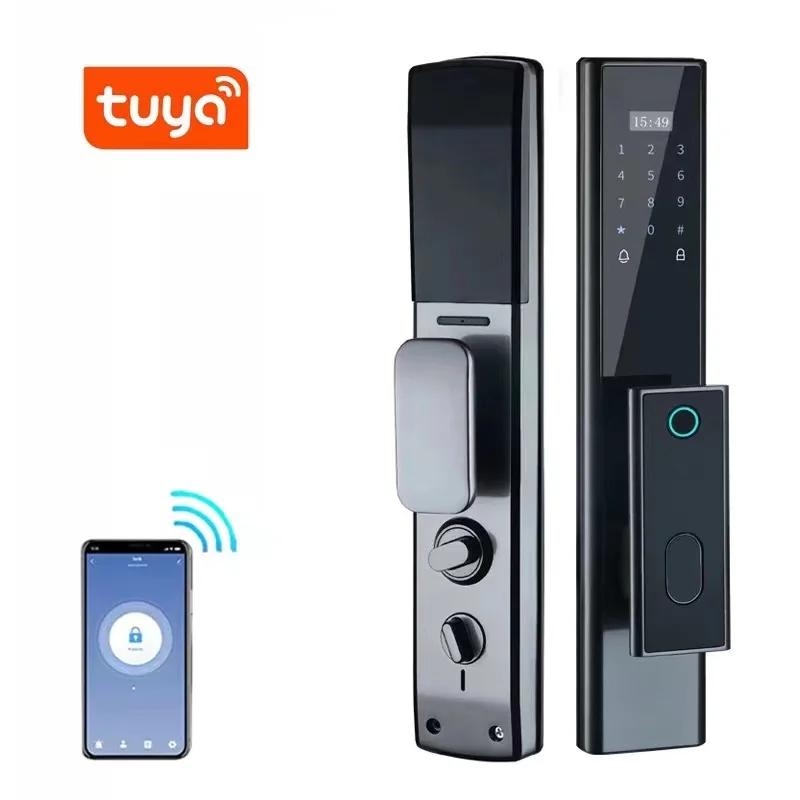 High Security S928-1 Fully Automatic Door Lock Fingerprint Card Tuya Wifi App Password Intelligent Door Lock