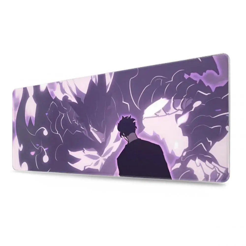 Solo Leveling Mouse Pad Tablet Mouse Pad Laptop XL Desktop Mouse Pad Lucu HD Rainbow Gaming Keyboard Pad, Csgo Player, 90x40