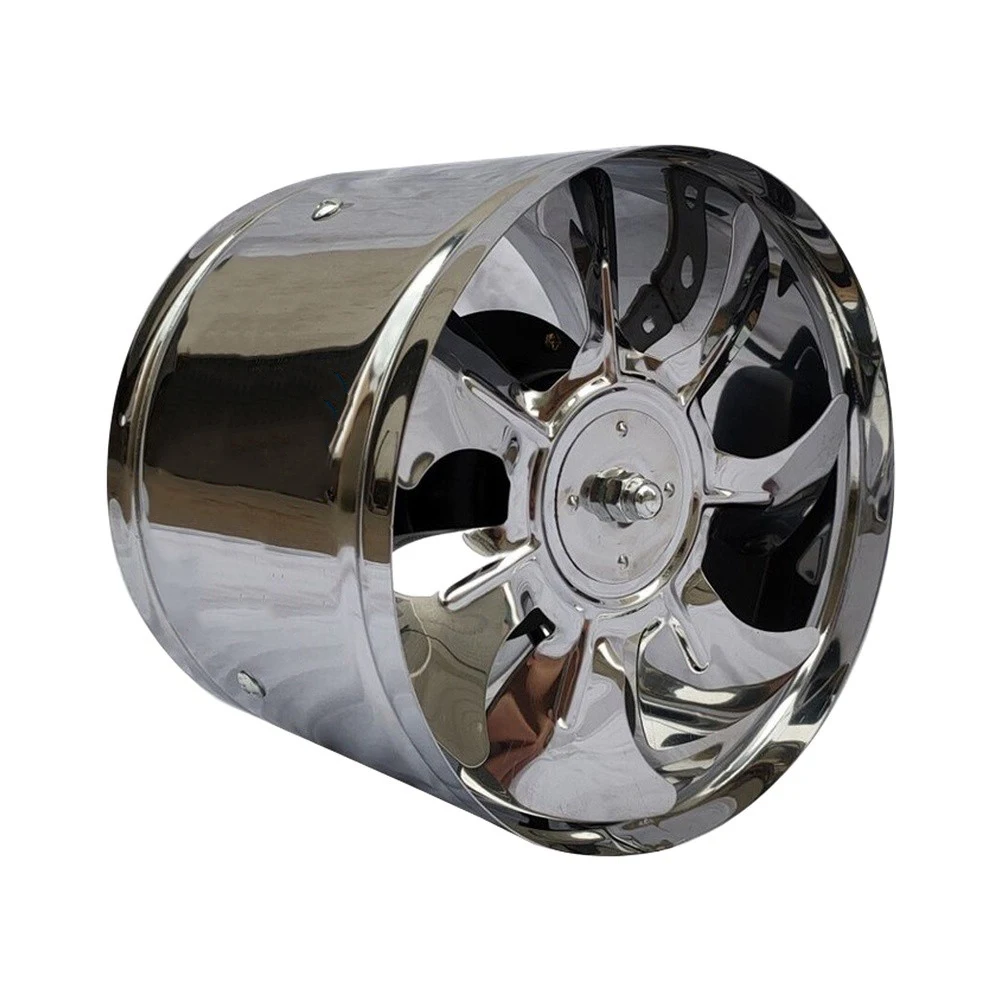 600m3/h Stainless Steel Extractor Fan 6 inch 150mm for Kitchen Restaurant Workshop Ventilation AC220V 40W 2800RPM