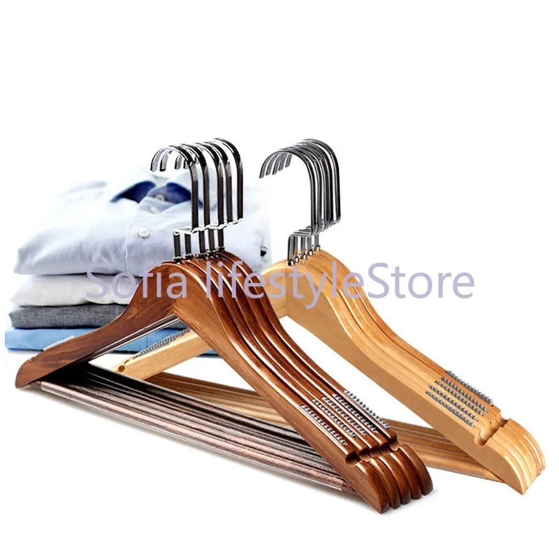 

Wooden Hangers Wood Coat Wardrobe Closet Storage Hanger for Clothes Closet Organizer Pants Dress Trouser Hanger Display