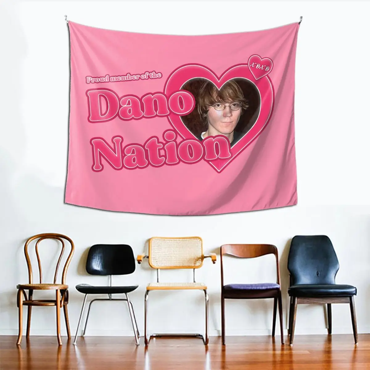 Proud Member Of The Dano Nation Tapestry Wall Hanging Print Polyester Tapestry INS Throw Rug Blanket Room Decor Yoga Mat