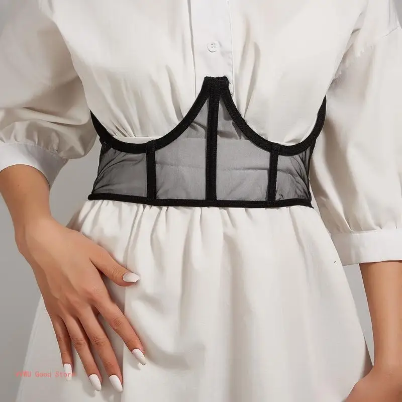 Elegant Woman Under Bust Corset Women Slimming Waist Coat Shirt Waist Shaper