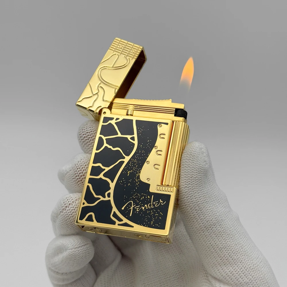 ولاعات السجائر للمدخن لينة لهب 100% النحاس مشرق الصوت ولاعة السيجار التبغ التدخين ملحق طبعة محدودة رجل هدية