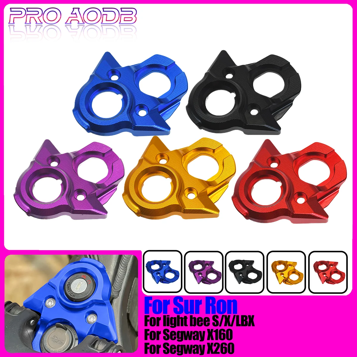 

Electric Motorcycle CNC Decorative Cover Central Control Decoration For Segway X160 & X260 For Surron Light Bee X & S Universal