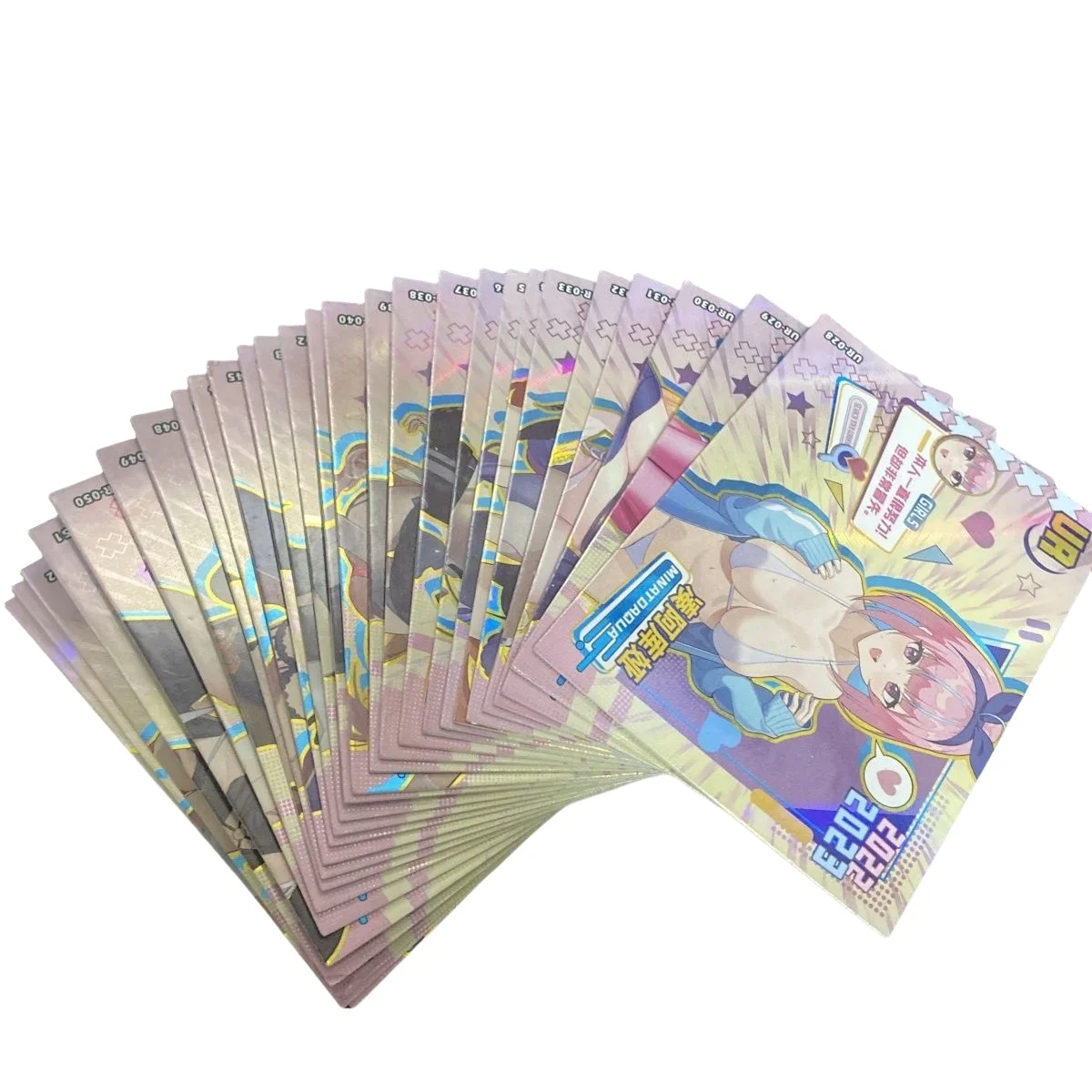 Goddess Story Ur Series Minato Aqua Kitagawa Marin Anime Characters Bronzing Collection Flash Card Cartoon Toys Christmas Gift