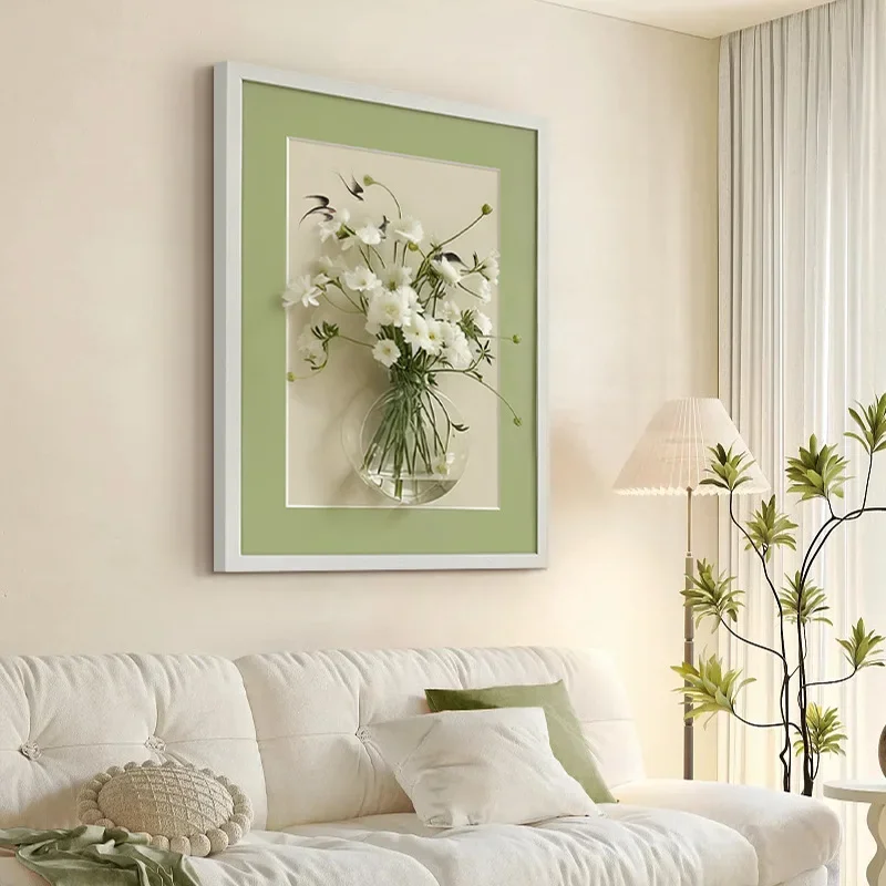 Minimalist Floral Wall Art Decor for Dining Room - Stylish DIY Picture Frame Hanging Art for Entryway Home Decor