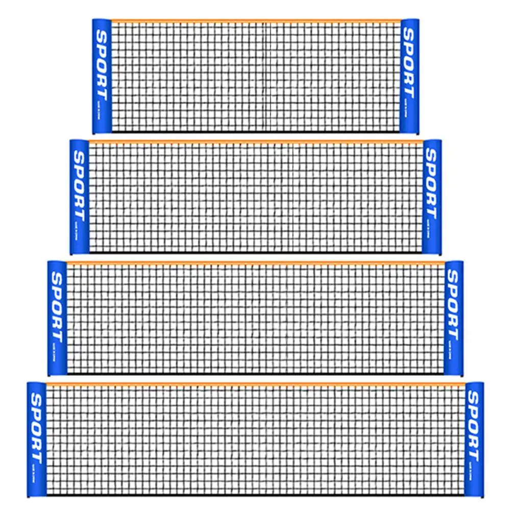 شبكة تنس كرة الريشة الاحترافية المحمولة القياسية (6 أمتار)