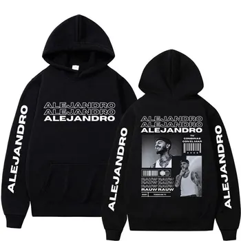 가수 Rauw Alejandro 앨범 Todo De Ti 까마귀 남성 힙합 빈티지 고딕 패션 긴 소매 느슨한 양털 Tracksuit streetwear