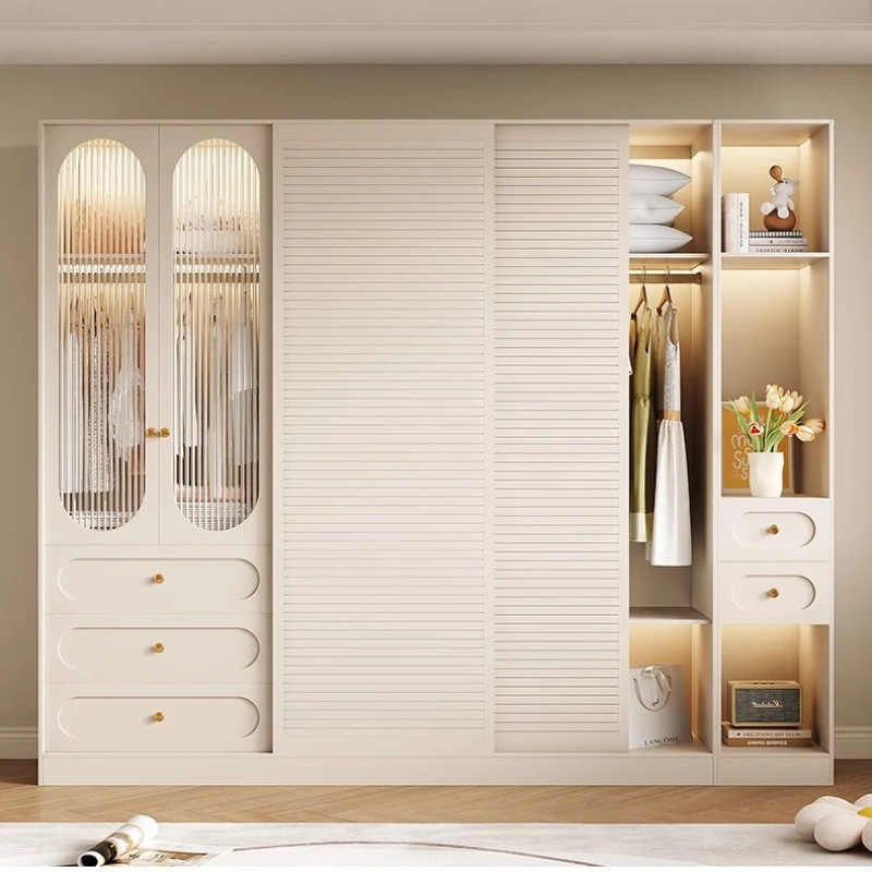 

Drawers Sliding Door Household Wardrobes Modern Simple Storage Chest Comfortable Cupboards Muebles Para El Hogar House Furniture