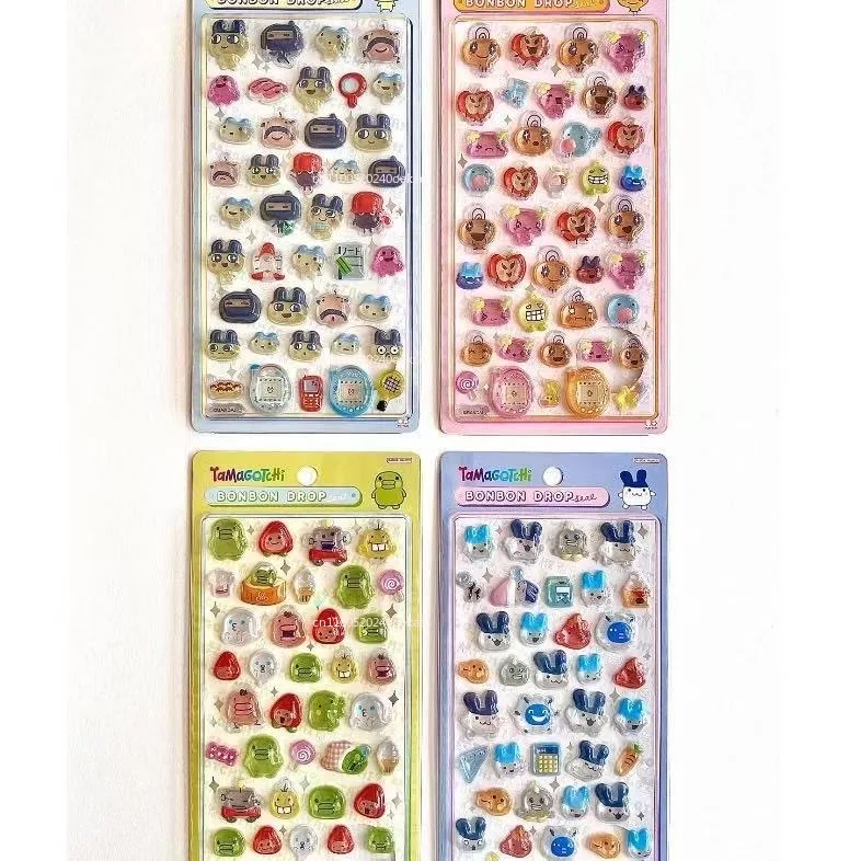 Cartoon Tamagotchi Stickers DIY Scrapbook Laptop Decal Bonbon Drop Seal Stickers Scrapbook Party Favors Gifts ボンボン ドロップシール