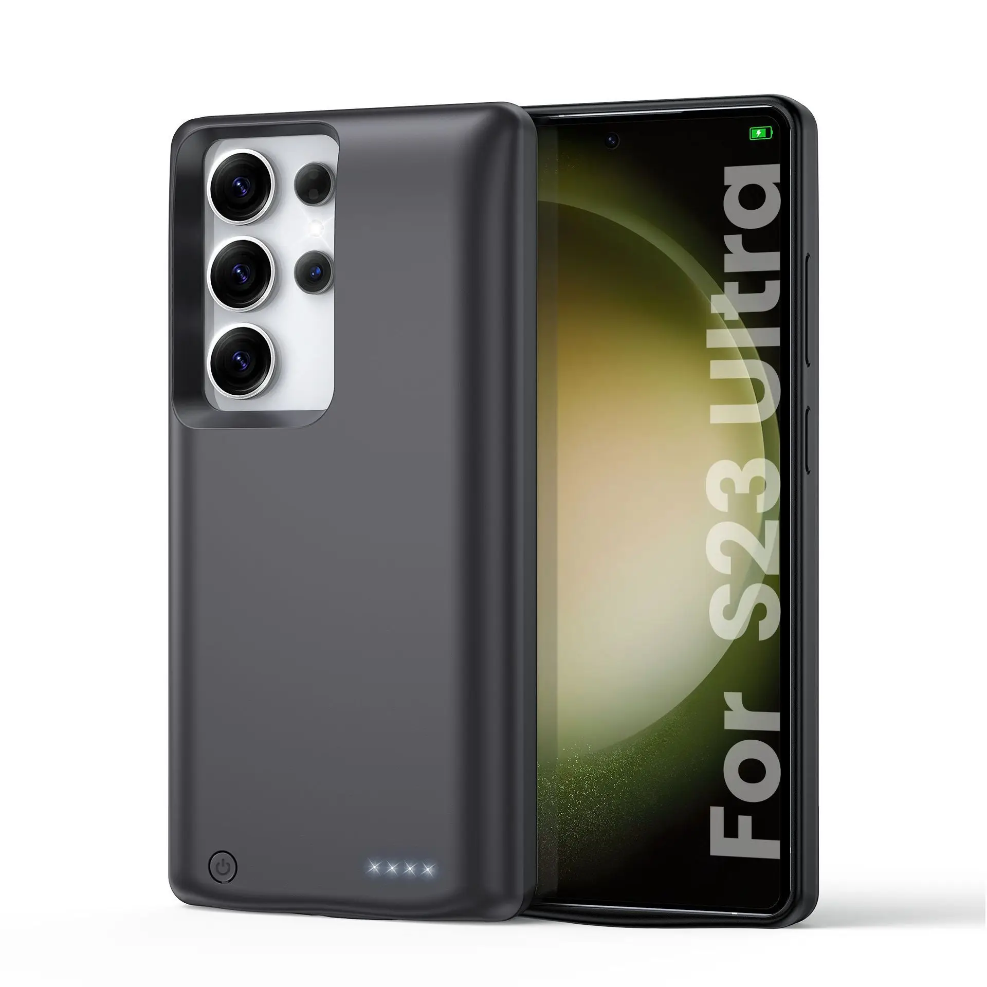 

10000mAh Power Bank Battery Charger Case for Samsung S25 S24 S23 S22 Ultra Plus Powerbank Charging Back Clip Battery Case Cover