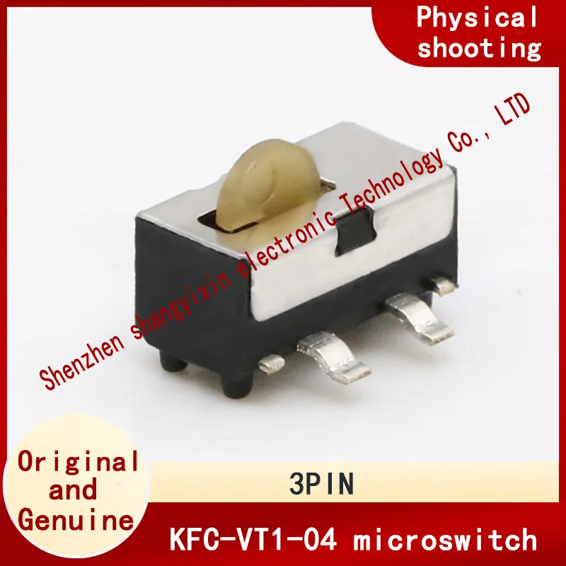 three pin patch temperature resistance KFC-VT1-04 round head limit switch game press reset micromotion detection switch