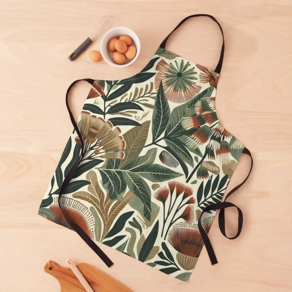 

Australian native flowers Apron for kitchen useful Kitchen Front Manicurists Men's Kitchen Apron