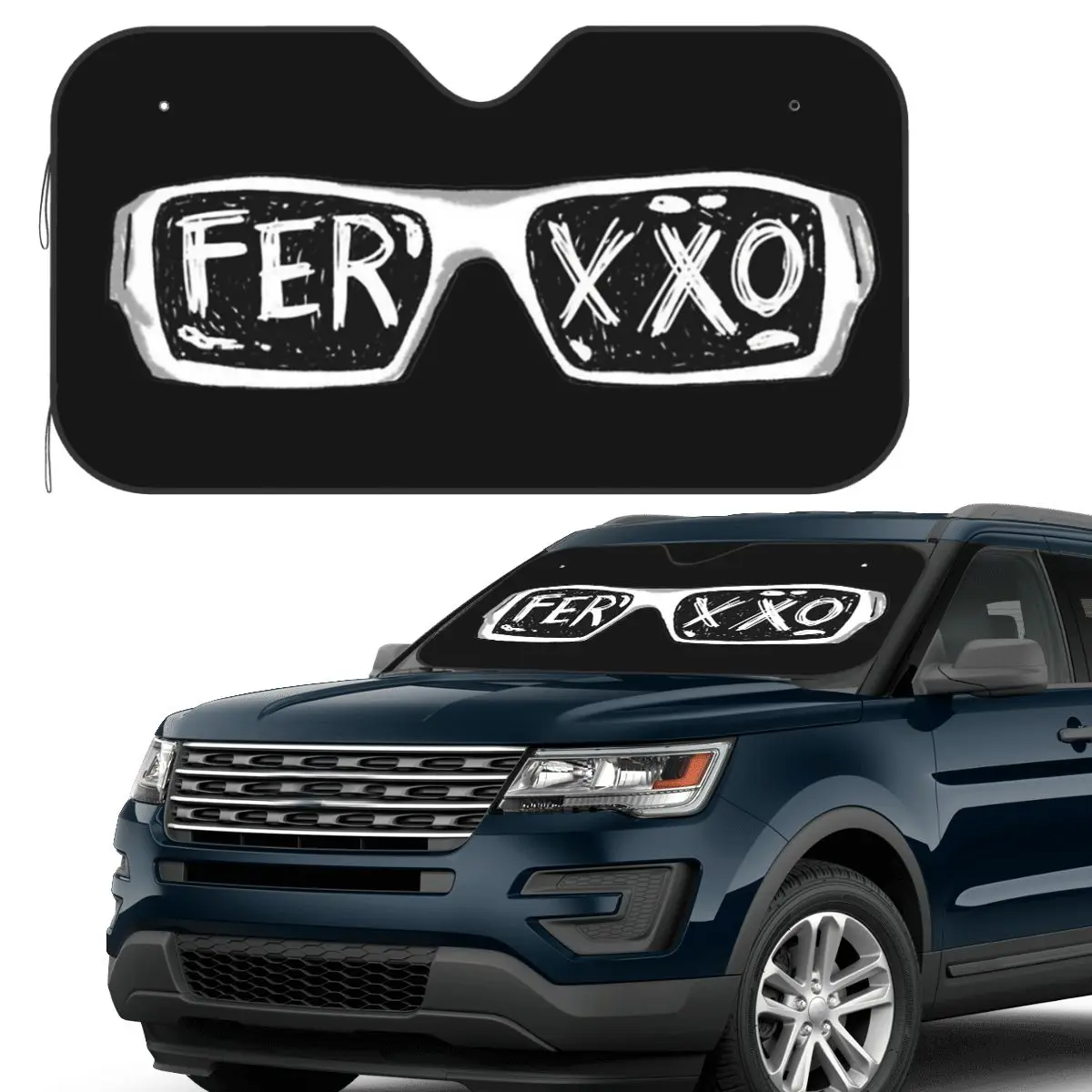 

Очки Ferxxo-защита логотипа, классическая наклейка, солнцезащитный козырек, лобовое стекло автомобиля, переднее лобовое стекло, солнцезащитный козырек, аксессуары, чехлы