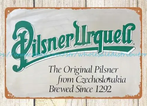 Pilsner Urquell Beer metal tin sign cool art prints