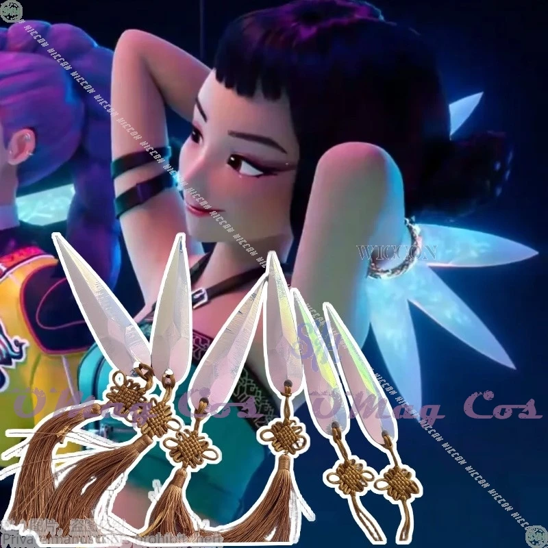 

Аниме фильм Kpop демон косплей Zoey 코스프레 3D полилактическая кислота китайские узлы реквизит 6 шт. Хэллоуин Рождественская вечеринка подарки по индивидуальному заказу