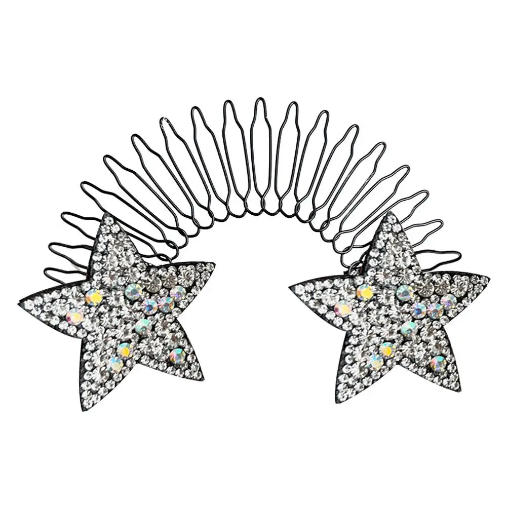 Dopamine Colorful Star Shattering And Sorting Tool In The Of Hair Back The Invisible Hair Head Coiling Fixed Clip Headwear K8W5 image 5