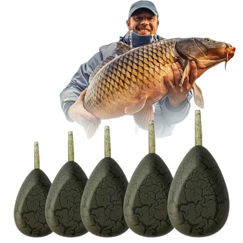 Nouveau style de plomb de pêche à la carpe 57g-113g, lest de pêche en ligne anti-courant pour la carpe