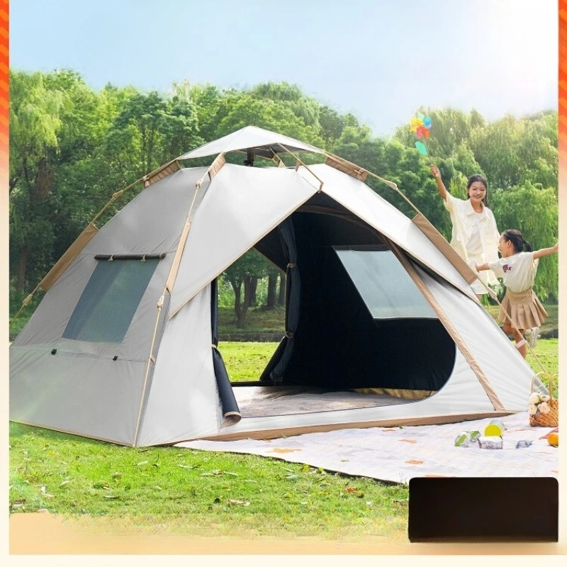 Tent Outdoor Portable Folding Camping Equipment Full Set of Camping Overnight Automatic Quick Open Rainproof Indoor