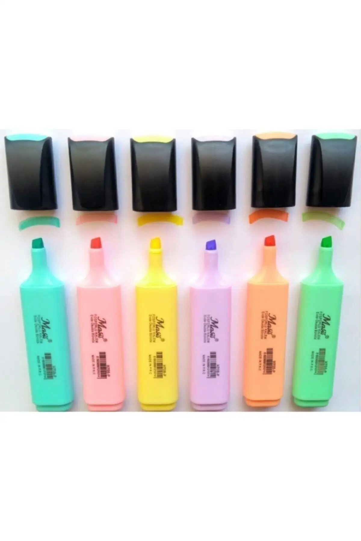 Pastell Farbe Highlighter Marker Pen-Set von 6 2021 - 2022 Schule-Büro