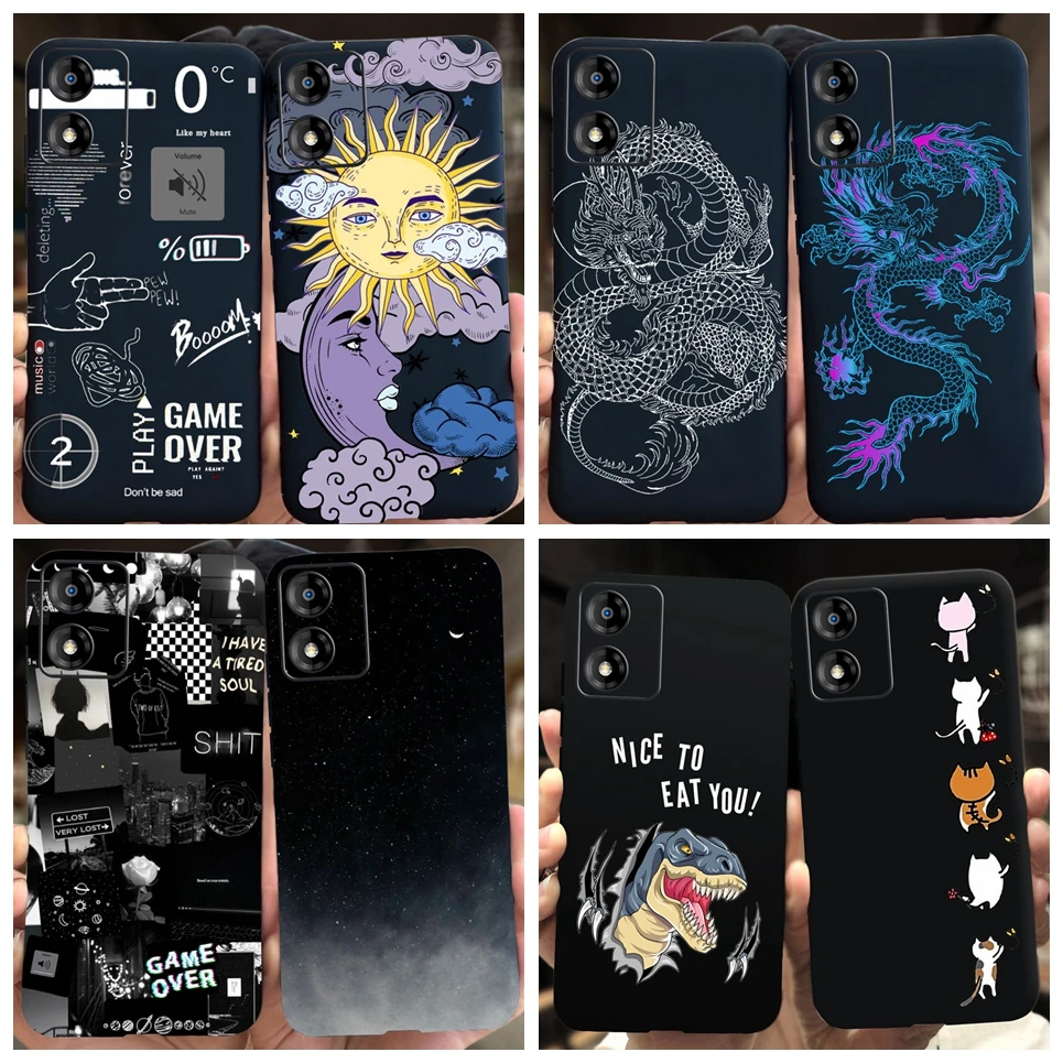 For Motorola Moto E13 Case Pattern Printed Cover Soft Silicone Phone Case For Motorola E13 E 13 MotoE13 Back Covers Coques Etui