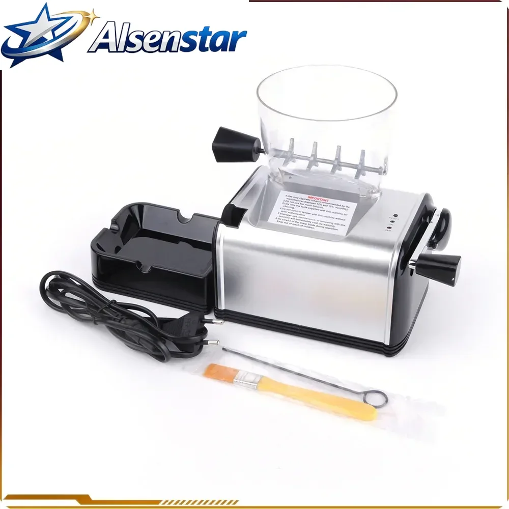 Household Fully Automatic Electric Cigarette Filling Machine Tobacco Specific American Style Silver Simple and Easy To Use