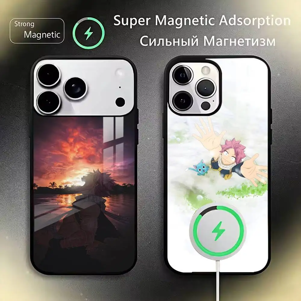 

Fairy Tail Natsu Dragneel Phone Case For iPhone17,16,15,14,13,12,11 Plus,Pro Magnetic For Magsafe Wireless Charging