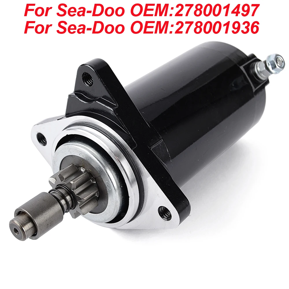 Starter Motor for Sea Doo GSX GTI LE Sea-Doo GTX RFI 278001497 278001936 8-Tooth Starter Drive