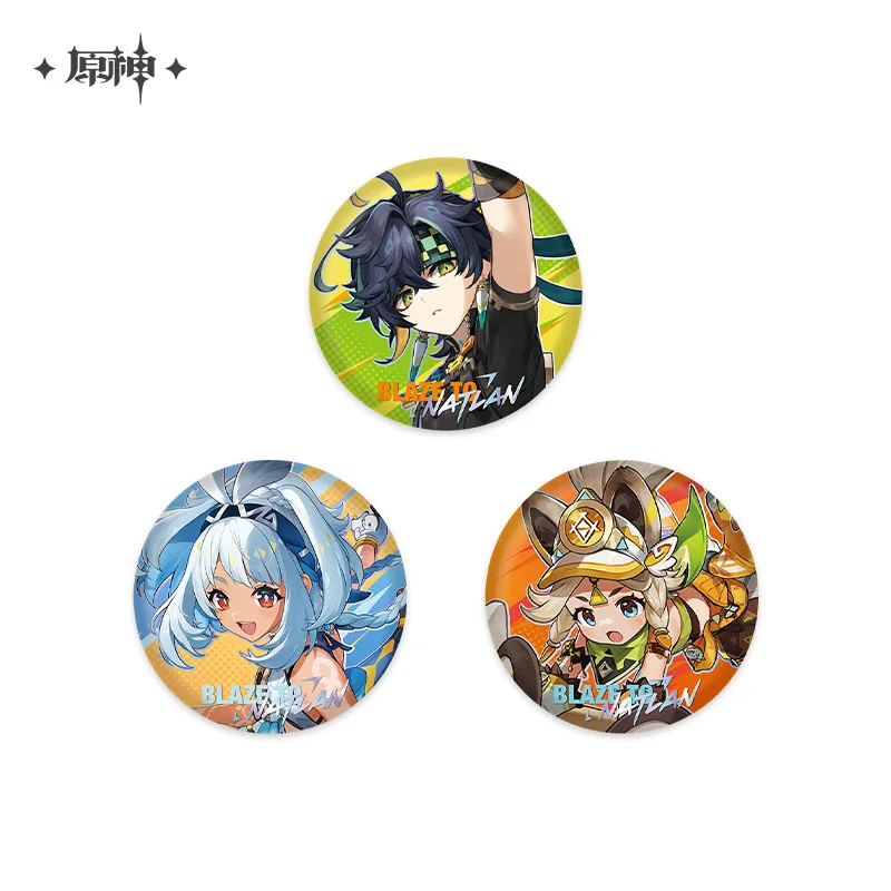 Genshin Impact Official Pins Natlan Stand Kinich Kachina Folders Mualani Mouse pad Ornaments miHoYo Game Desk Display Decor