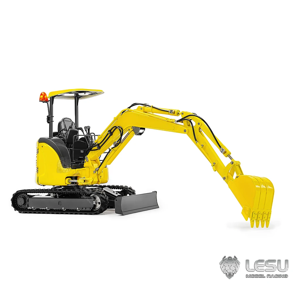 LESU 1/14 PC30 Metal Mini RC Hydraulic Excavator 6CH Valve Digger ST8 Radio Control Finished Trucks Car Light Machine Toys