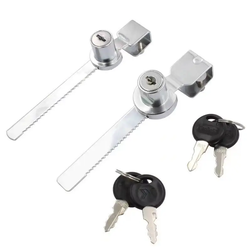 Glass sliding door lock, cabinet door serrated lock, display cabinet counter file cabinet, filing cabinet, freezer lock bag
