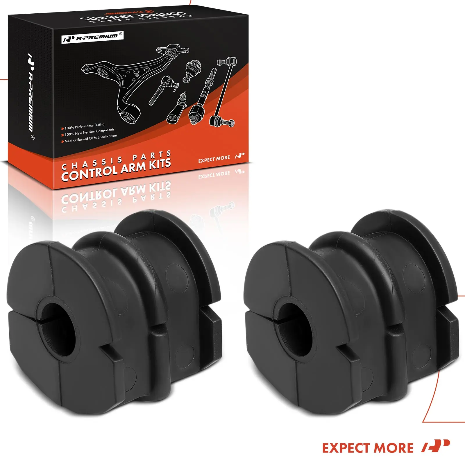 A-Premium 2x Rear To Frame Sway Bar Bushing Kit for Nissan Altima 2006-2008