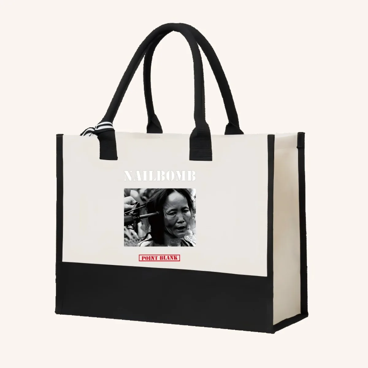 NAILBOMB 2026 وصول جديد موضة عملية واسعة قابلة لإعادة الاستخدام حمل حقيبة نمط طباعة 2 لهجة الثقيلة حقيبة كتف كبيرة ل Al