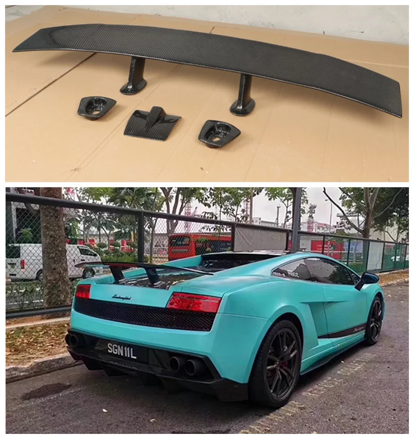 For Lamborghini LP550 LP560 LP570 High Quality Real Carbon Fiber Car Rear Wing Trunk Lip Spoiler