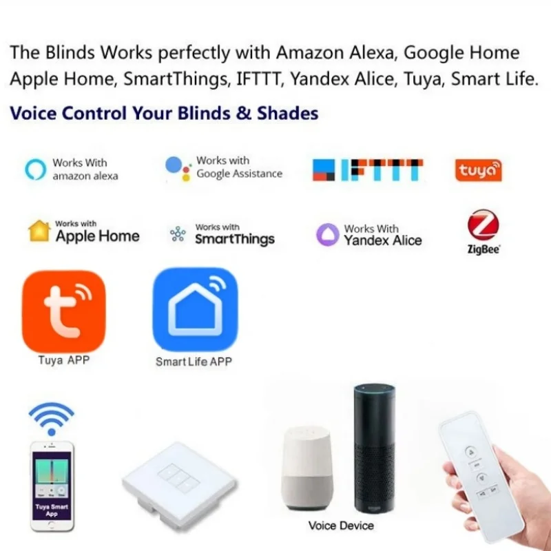 Motorized Zebra Blinds Zigbee Motor Works With Google Alexa Blackout Sh For Interior Window